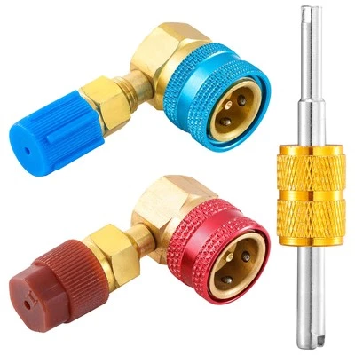TIGBEAR R1234YF to R134A Adapter, 90 Degrees R1234YF to R134A Conversion Adapters, R1...