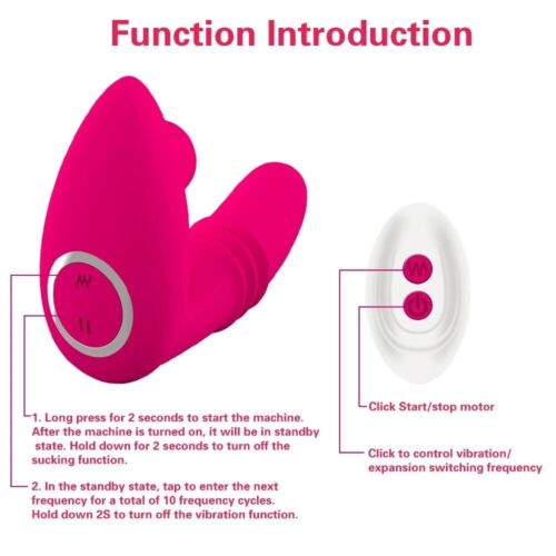 WOMEN FEMALE VIBRATING WEARABLE MULTIPLE VIBRATING SUCKING MASSAGER STIMULATOR - Picture 15 of 19