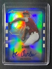 2018 Leaf Perfect Game Joe Charles Blue Metal Autograph #11/30 Mets!!!