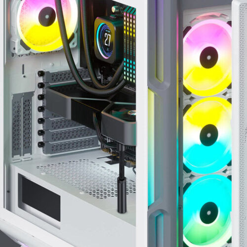Grafikkartenbuchse Teleskopischer vertikaler Grafikkartenhalter für ATX/M-ATX/IT - Photo 7/18