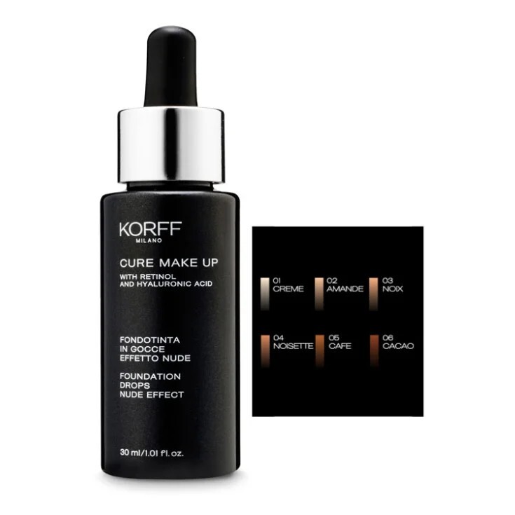 Korff Cure Make Up Fondotinta Gocce 01 Creme  Con Retinolo E Acido Ialuronico