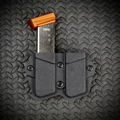 CZ Shadow 2 Custom Kydex OWB Double Mag Holster Dual Mag Carrier Mag Pouch Black