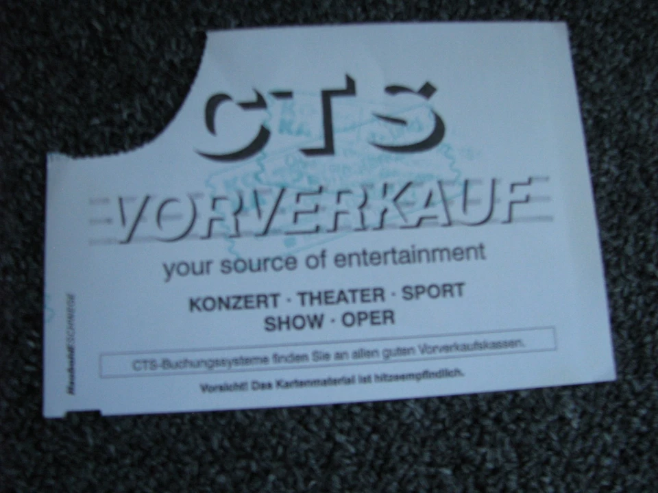 Peter Maffay-Altes Ticket-06.06.2001-Berlin-Gebrauchte Konzertkarte - Bild 2 von 2