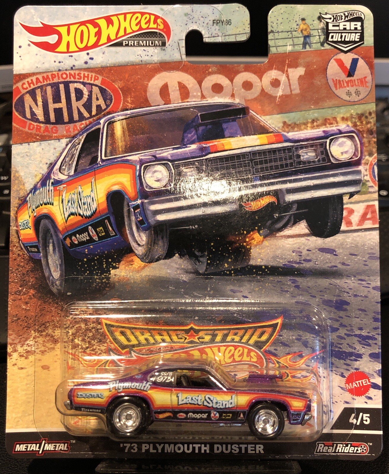 Hot Wheels 2022 Car Culture Drag Strip Demons '73 PLYMOUTH DUSTER 4/5 (101)