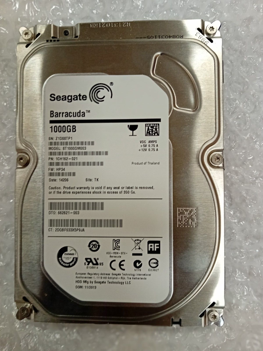 Disco Rigido Seagate barracuda ST1000DM014 1TB 7.2K 256MB SATA III 3.5