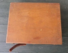 ANTIQUE VINTAGE M.GRUMBACHER PAINT PALETTE TRAVEL BOX DOVETAIL CASE 16 1/2X13X3
