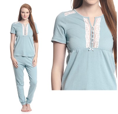 Vive Maria Schlafanzug Pyjama blau blue Lullaby Nightdress Nachthemd Negligée