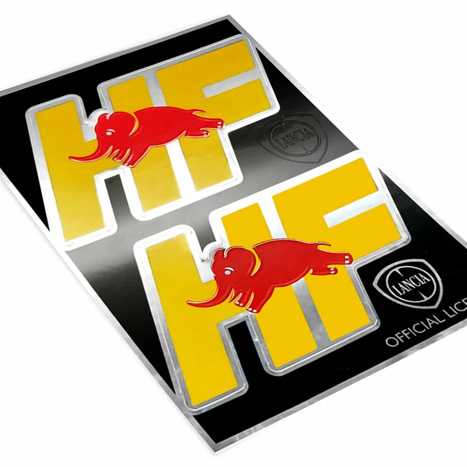 Adesivo HF Lancia Delta Integrale Ufficiale 2 Loghi, 94 x 131 mm - Immagine 2 di 4