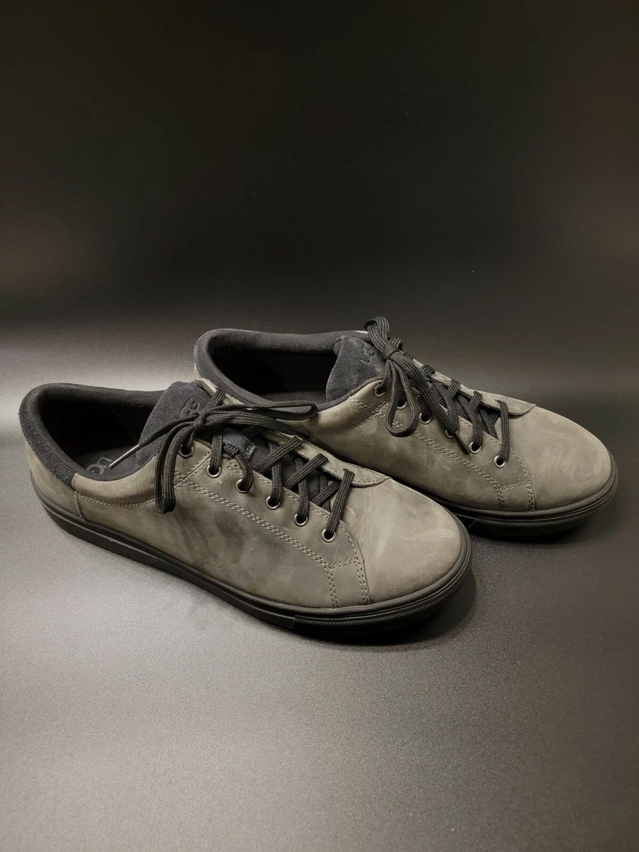 UGG Baysider Low Weather Dark Grey Mens Waterproof Lace Up Sneakers 1117478