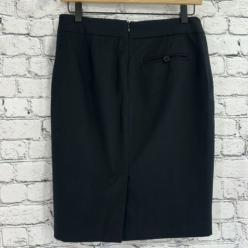 Falda Lápiz Clásica TRINA TURK Forrada con Encaje 4 Negra ¡USADA EN EXCELENTE ESTADO! Hecho en USA Foto 4 de 4
