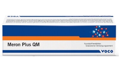 Voco Meron Plus QM Resin Reinforced Glass Ionomer Luting Cement 8.5gm(Free Ship)