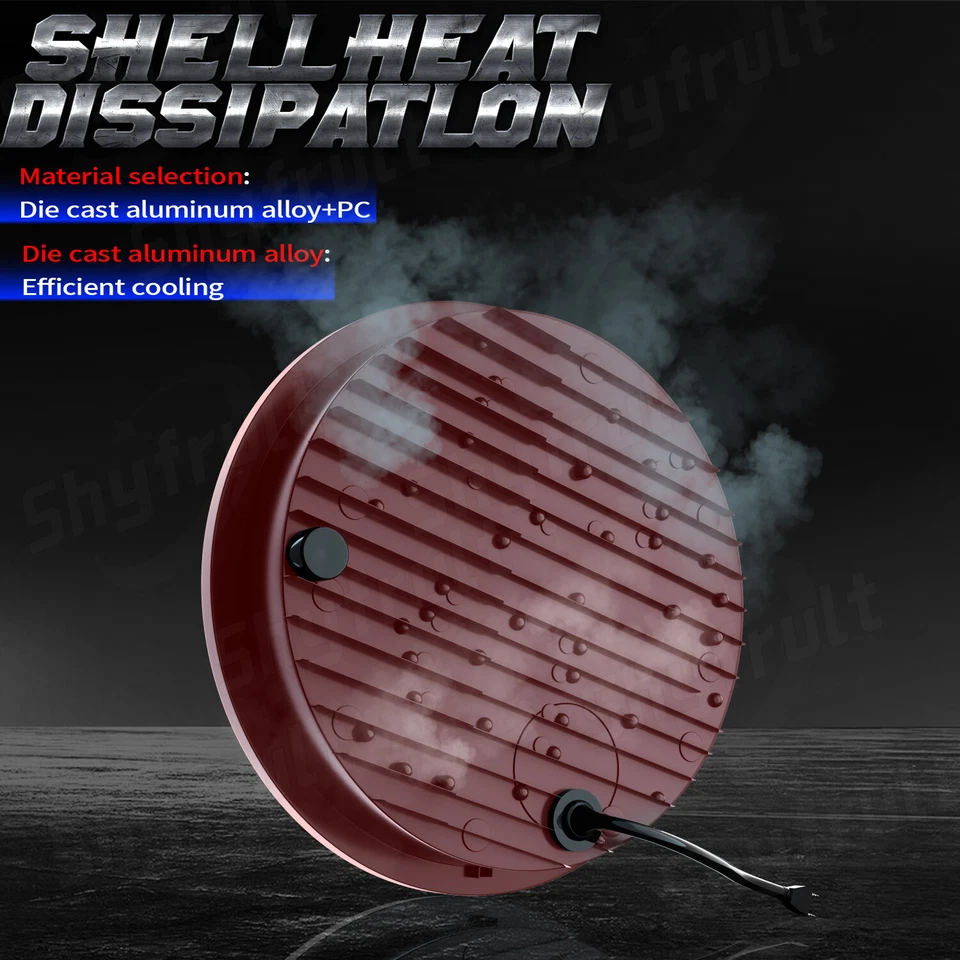 4件装5.75英寸LED车头灯双色光环DRL适合雪佛兰科迈罗Caprice比斯坎 — 第 4/4 张图片