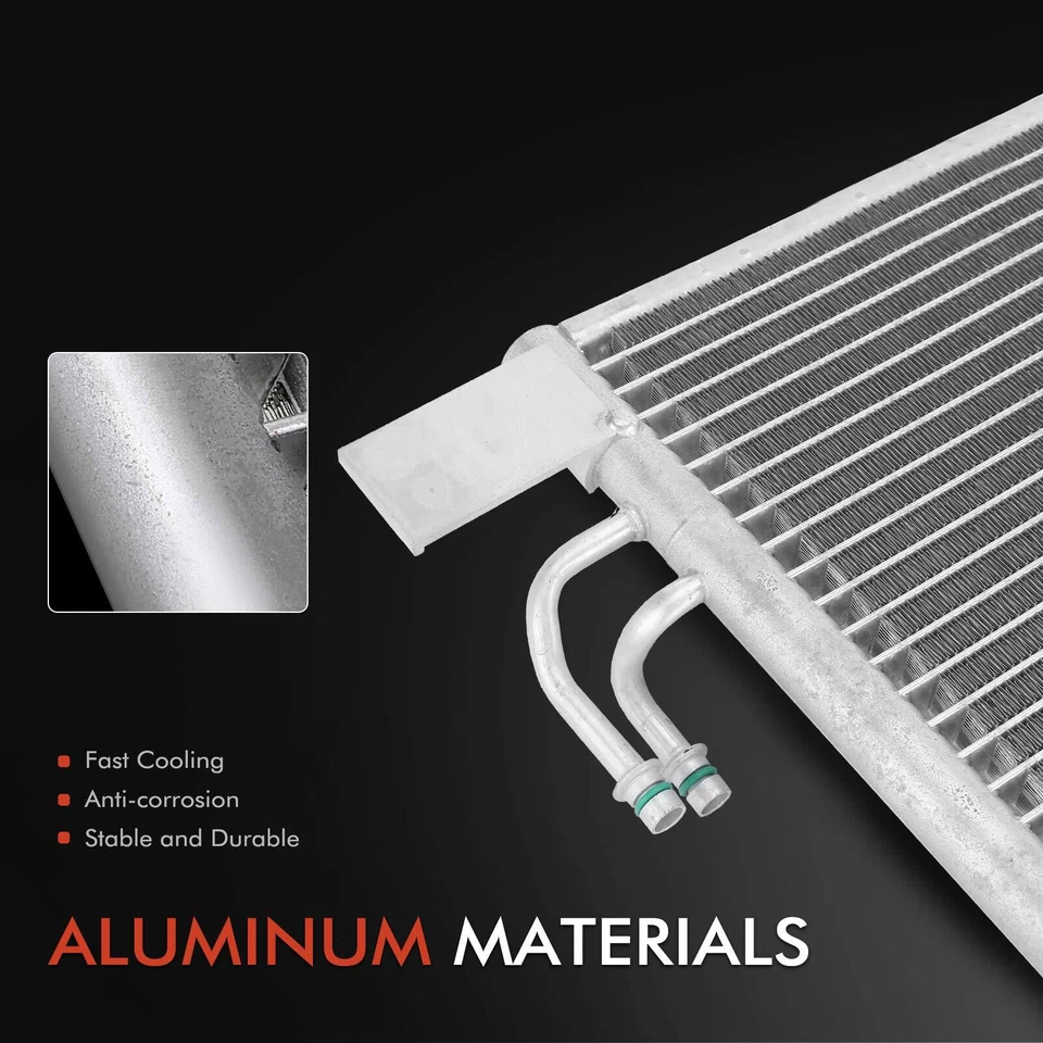 Condensador de aire acondicionado flujo paralelo con soporte para Infiniti EX35 EX37 FX35 FX37 FX50 Q50 Foto 2 de 4