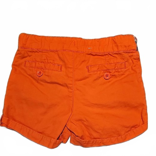 Orange Shorts with Floral Bow - Picture 3 of 5