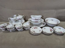 Vintage Fine China Set By Royal Rose Japan Rare 38 Pieces