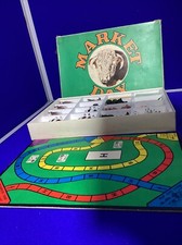 Market Day Vintage Board Game with Toy Animals Farming countryside farm