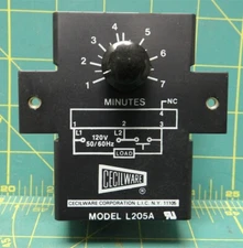 Cecilware Black Solid State Analog Brew Timer, Model L205A
