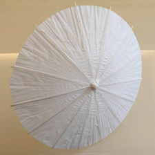 5Pcs White Wood Umbrella Parasol Dancing Wedding Bridal Party Coasplay Art