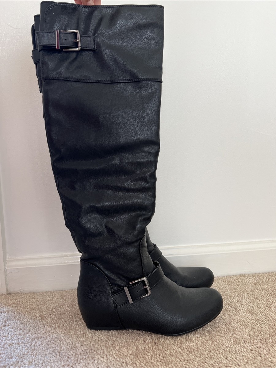 Klever Schuhe Stiefeletten GlÃ¤nzend Schwarz Hunter Wellies Hunter