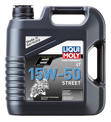 Liqui Moly 1689 Motorbike 4T 15W-50 Street 4 Liter Motoröl