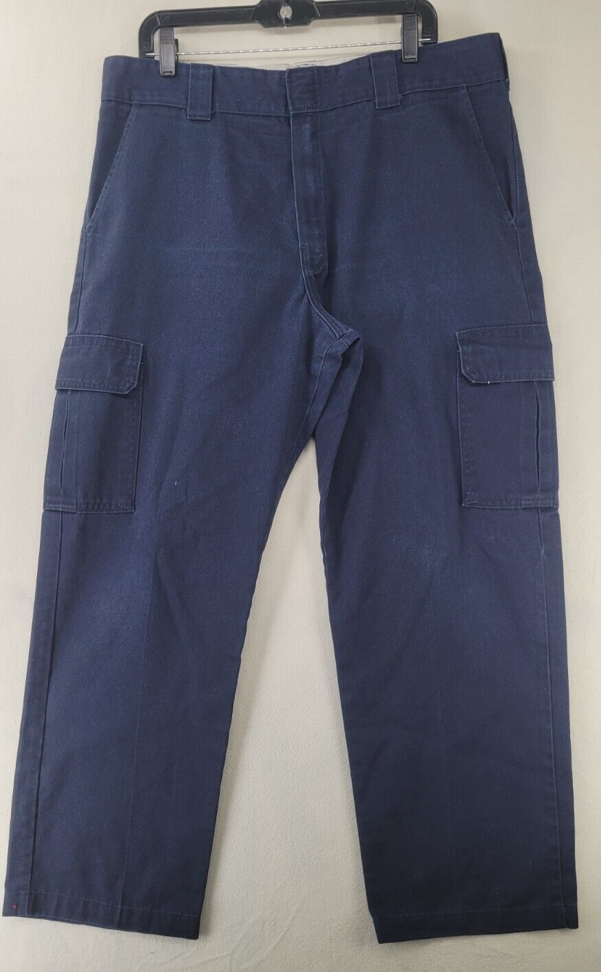 Dickies Relaxed Straight Cargo Work Pants 38x32 Navy Blue