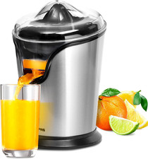 Geepas 100W Citrus Juicer Electric Orange Juicer | Professional Brushed Stainles