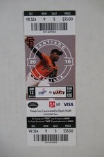 SAN FRANCISCO GIANTS VS DODGERS 6/12/2016 FULL TICKET ~ SANTIAGO CASILLA