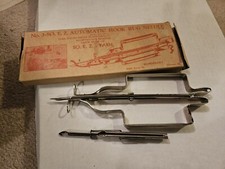 AUTOMATIC HOOK RUG NEEDLE  BOX WONDERART NO 3 VINTAGE Plus Extra Needle