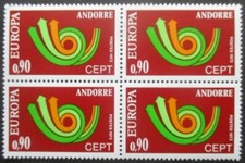 ANDORRE N°227 en bloc de 4 neuf **