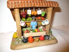 Ceramic Food Vendor Stall Decor Peppers Gourds Bowls Baskets