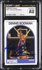 1989 NBA Hoops #211 Dennis Rodman signed auto card CGC JSA