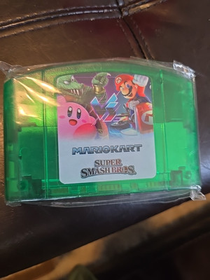 2 In 1 Multi Game N64 Super Smash Brothers Mario Cart 