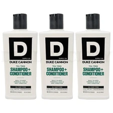 Duke Cannon Supply Co. Men's Tea Tree Shampoo + Conditioner 14oz Lot of 3