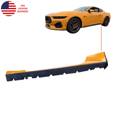 for 2024-26 Ford Mustang rocker moulding molding panel guard Orange Fury LH OEM