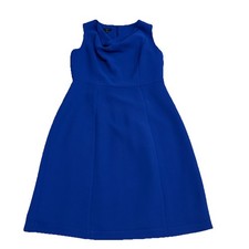 Talbots Petites Sheath Dress Size 8 Royal Blue Sleeveless 
