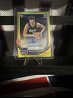 2025 Bowman Maxime Raynaud ROOKIE YELLOW REFRACTOR AUTO /75