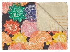 Taj Hotel Kantha Cotton Throw | Multi45 | 50"x70"