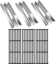 Replacement Grill Parts for Broil King Baron 320 / 340 3 Grates, 3 Heat Plates