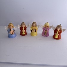5 Goebel Bell Angels  Annual Christmas Ornaments