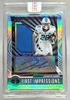 Jahmyr Gibbs 2023 Panini Illusions #112 Red First Impressions Patch Auto RC /199