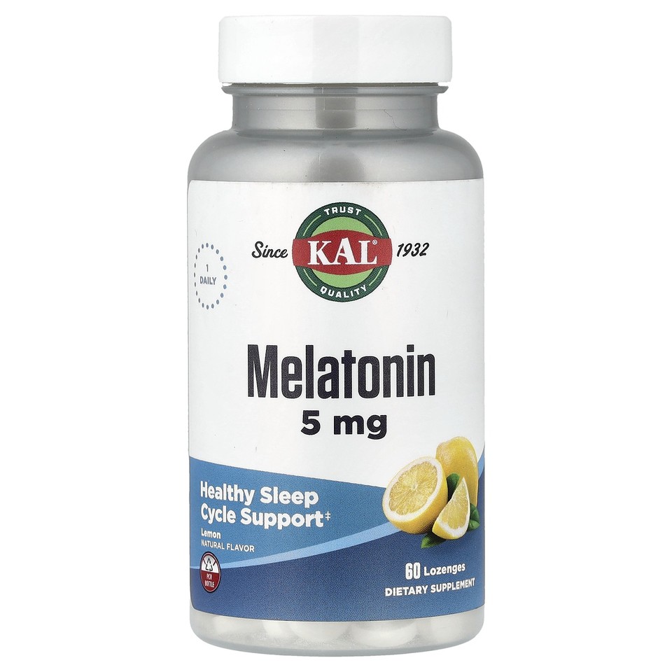 Melatonin, Lemon, 60 Lozenges