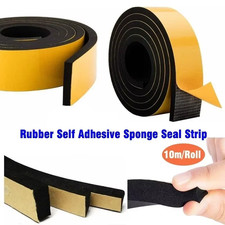 10M EPDM Door Window Seal Strip Soundproof Tape Free Shipping UK