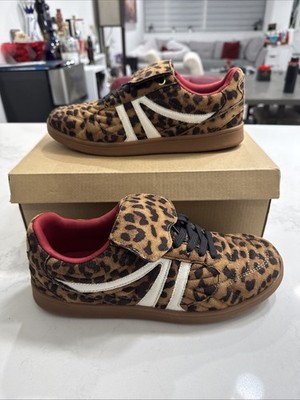 Women s Size 9 Steve Madden Madrid Sneaker's Shoes Leopard New