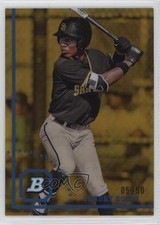 2022 Bowman Heritage Chrome Prospects Gold Refractor 5/50 Yendry Rojas 09an