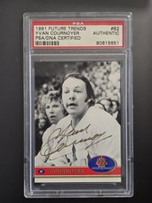 1991-92 Future Trends Canada ’72 Gold Paint Yvan Cournoyer Auto #82