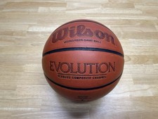 Used Wilson Evolution Basketball Indoor Game Ball Mens 29.5 Microfiber Size 7