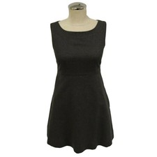 J. Crew Grey 100% Wool Lined Sheath Dress Size 2 Sleeveless Pockets (531)