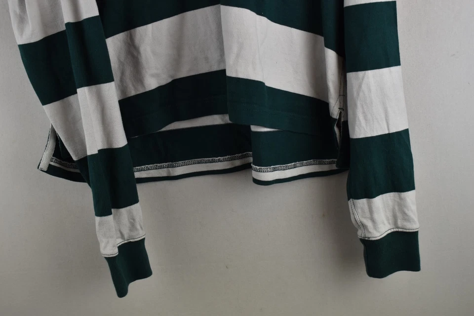 SUPERDRY Green Rugby Jumper size Uk 10 Womens Striped Pullover Casual Outdoors - Image 3 of 4