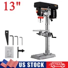 13" Benchtop Drill Press 288-3084 RPM Drill Machine 0-45° Tilting for Wood Metal