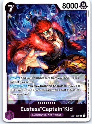 Eustass''Captain''Kid EB04-039 Rare The Azure Sea's Seven One Piece Foil NM